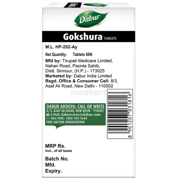 dabur gokshura tablet 60's